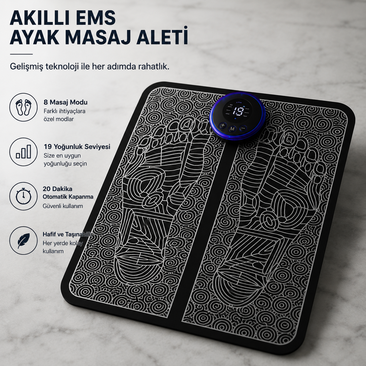 Ragenos™ EMS Akıllı Ayak Masaj Pedi Pro