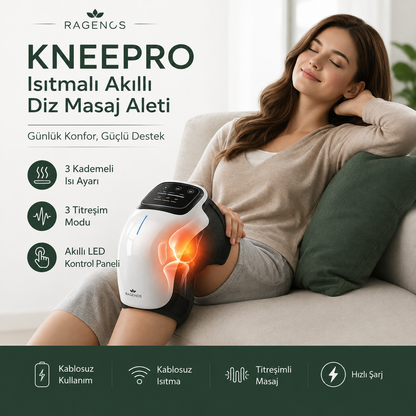 Ragenos™ KneePro Isıtmalı Akıllı Diz Masaj Aleti