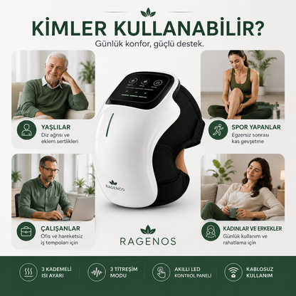 Ragenos™ KneePro Isıtmalı Akıllı Diz Masaj Aleti