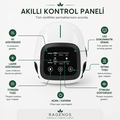 Ragenos™ KneePro Isıtmalı Akıllı Diz Masaj Aleti